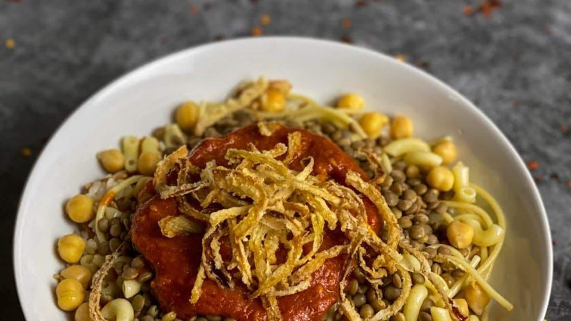 Egyptian koshari: A vegetarian street food guide