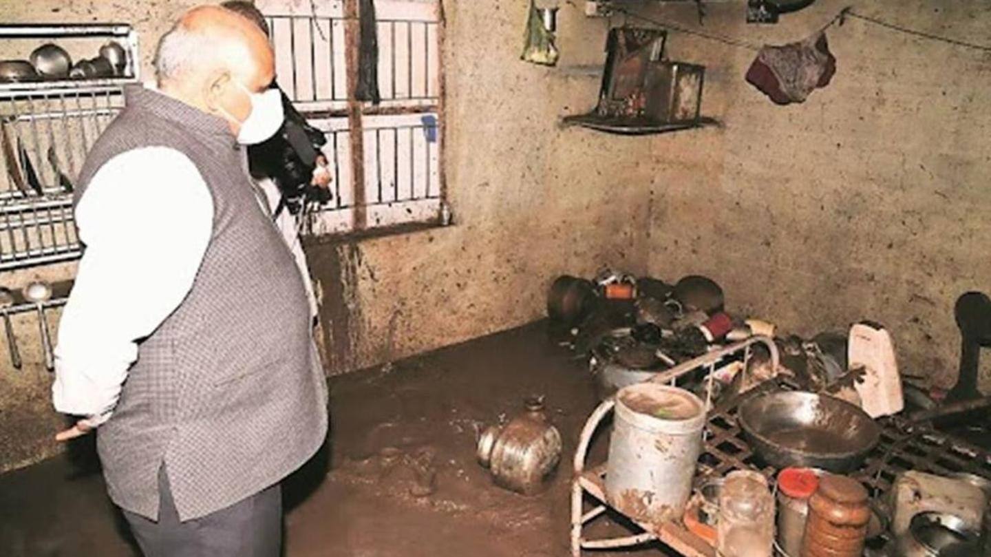 CM visited rain-hit parts of Jamnagar, assured help CM visited rain-hit parts of Jamnagar, assured help