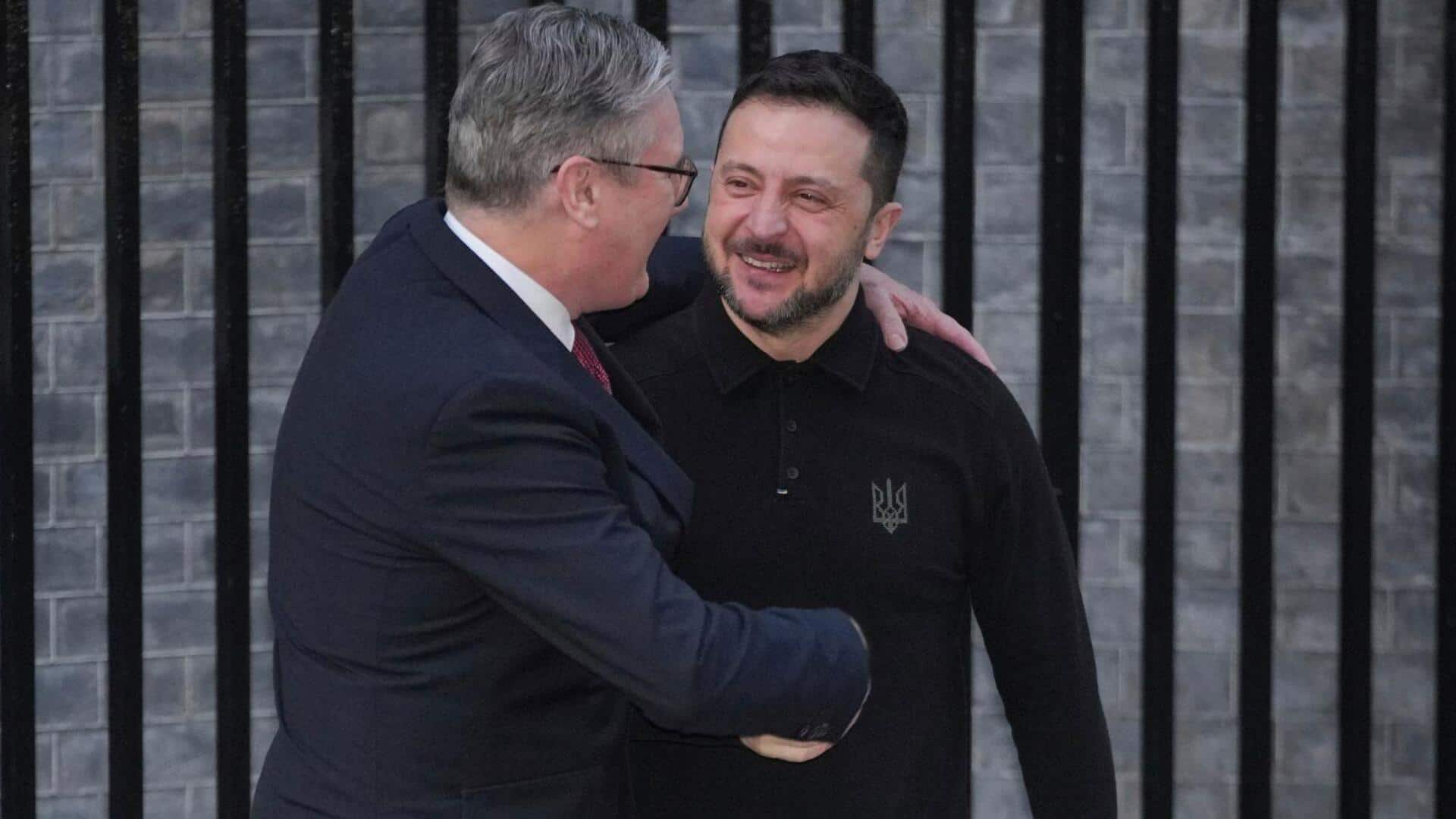 'You have full backing...': UK PM Starmer hugs Zelenskyy