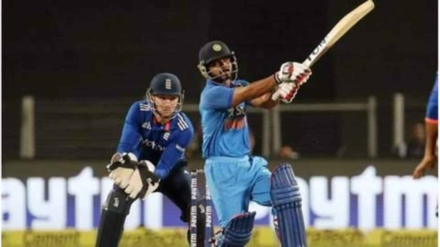 Highest run-scorer Kedar Jadhav named 'Player of the Series'