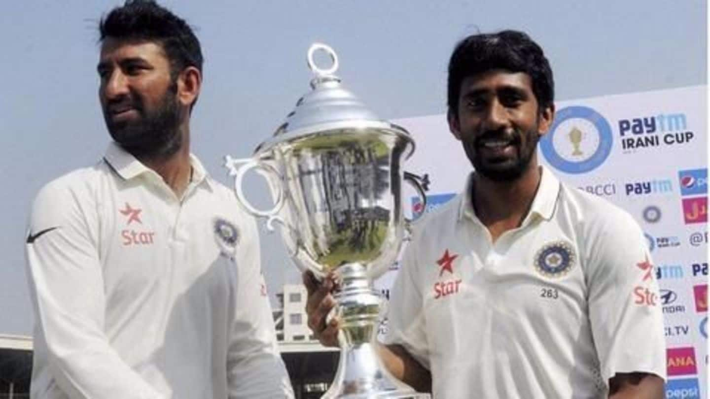 Saha, Pujara help Rest of India team lift Irani Cup