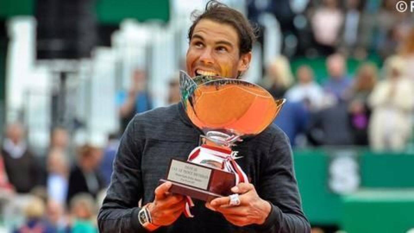 Rafael Nadal wins 10th Monte Carlo title