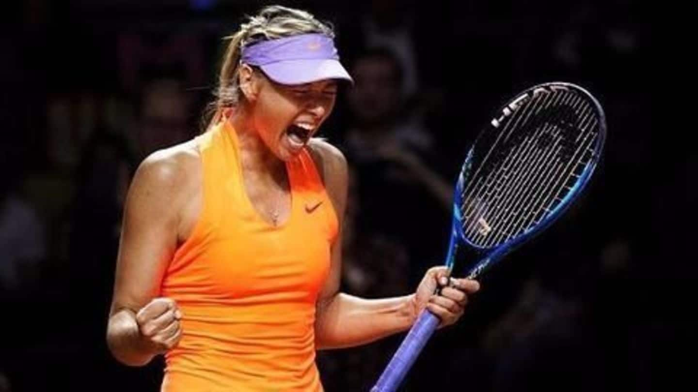 Tennis: Maria Sharapova returns with a win at Stuttgart