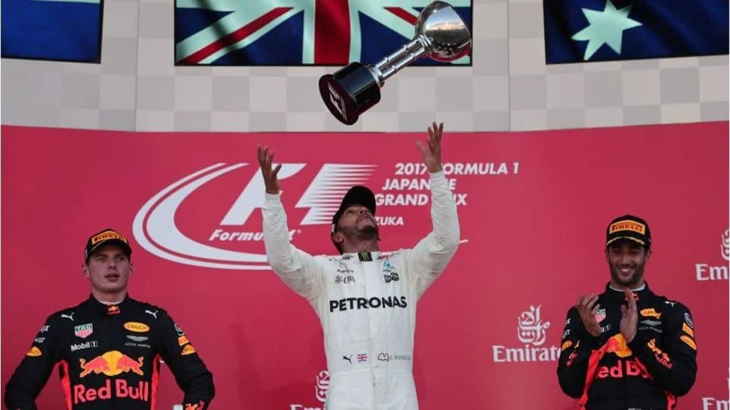 Formula 1- Hamilton wins Japanese Grand Prix