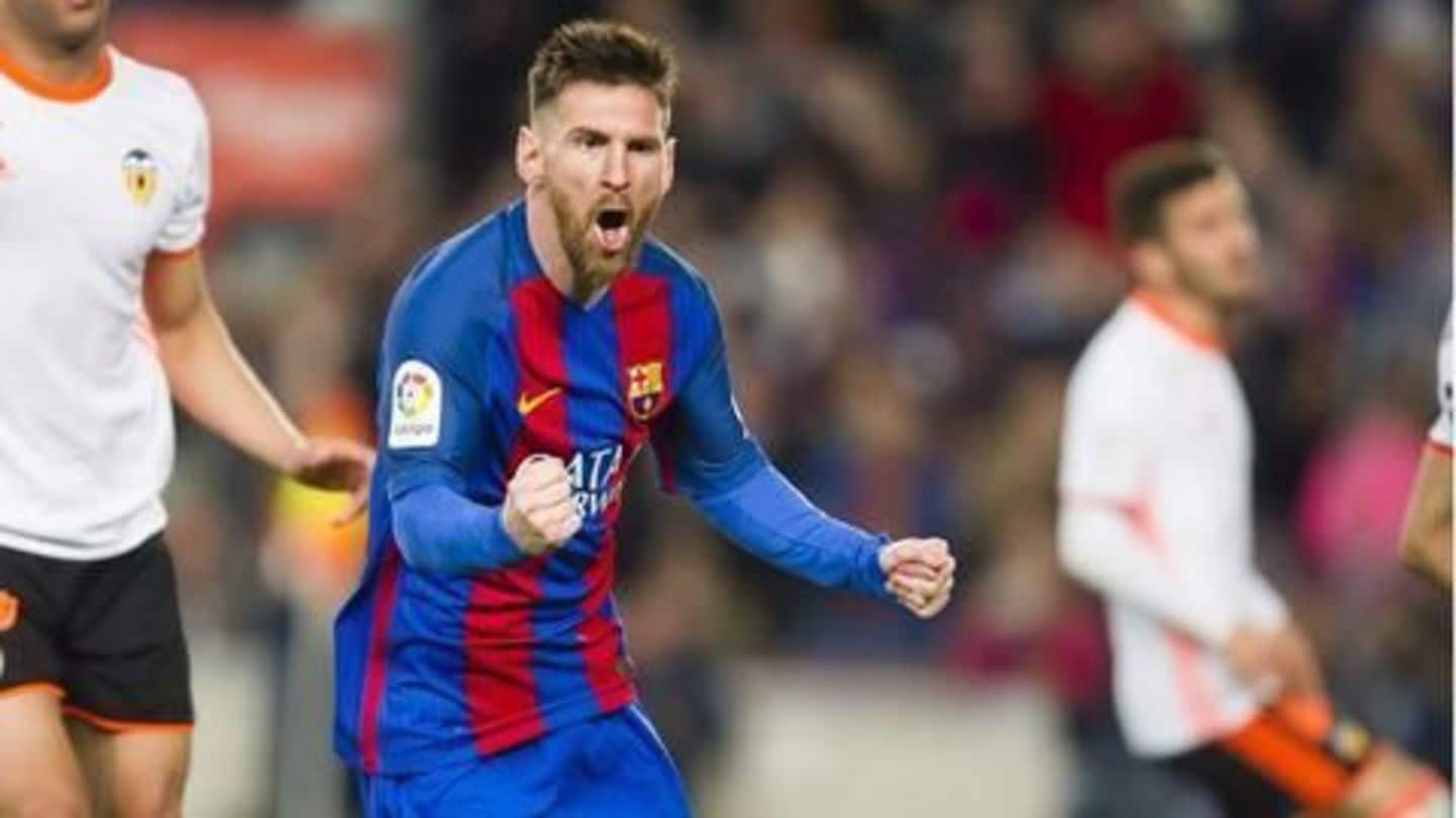 La Liga: Messi scores twice as Barca defeat Valencia 4-2