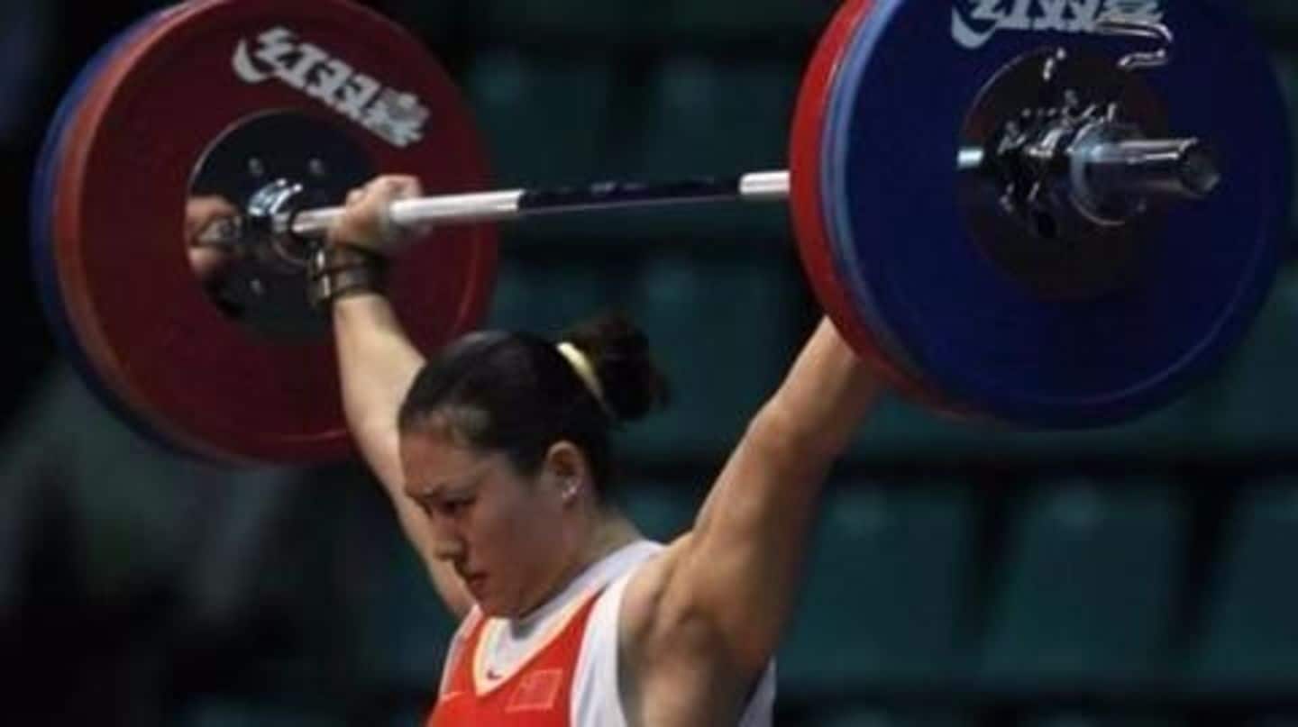 Chinese weightlifters fail doping tests; stripped off medals