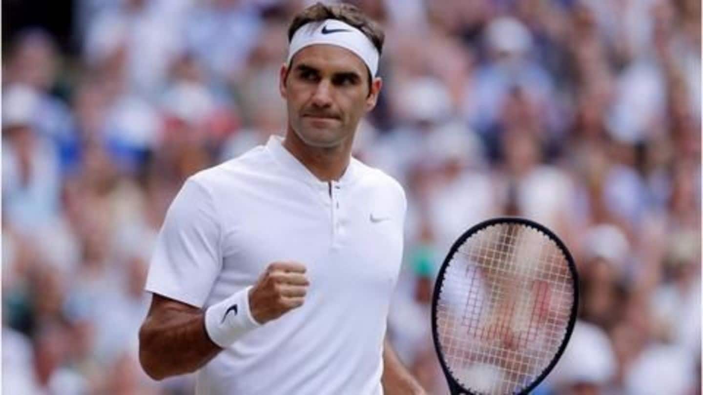 Roger Federer enters his 15th Wimbledon quarter-finals