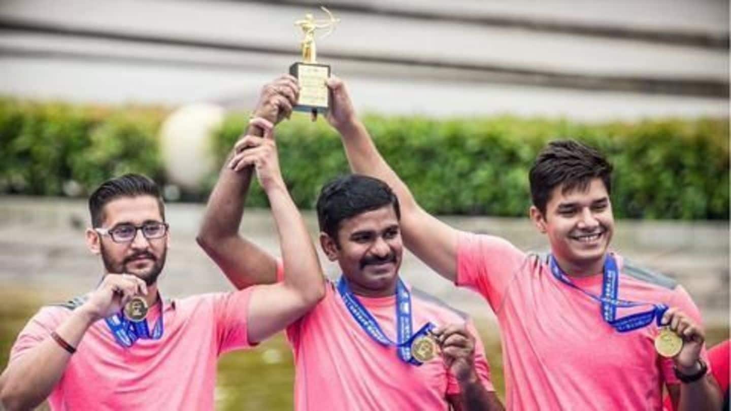 Archery World Cup- Indian men win gold in compound archery