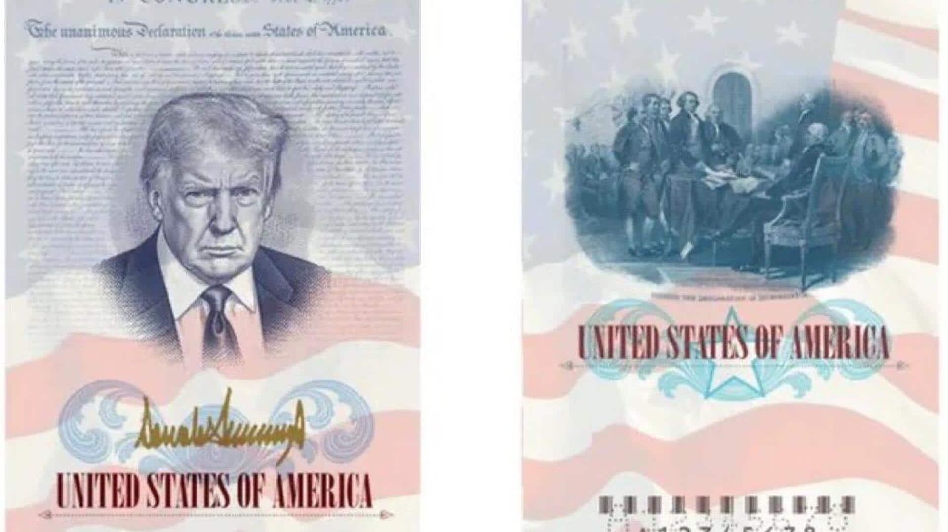 Trump's image to feature on new US passports