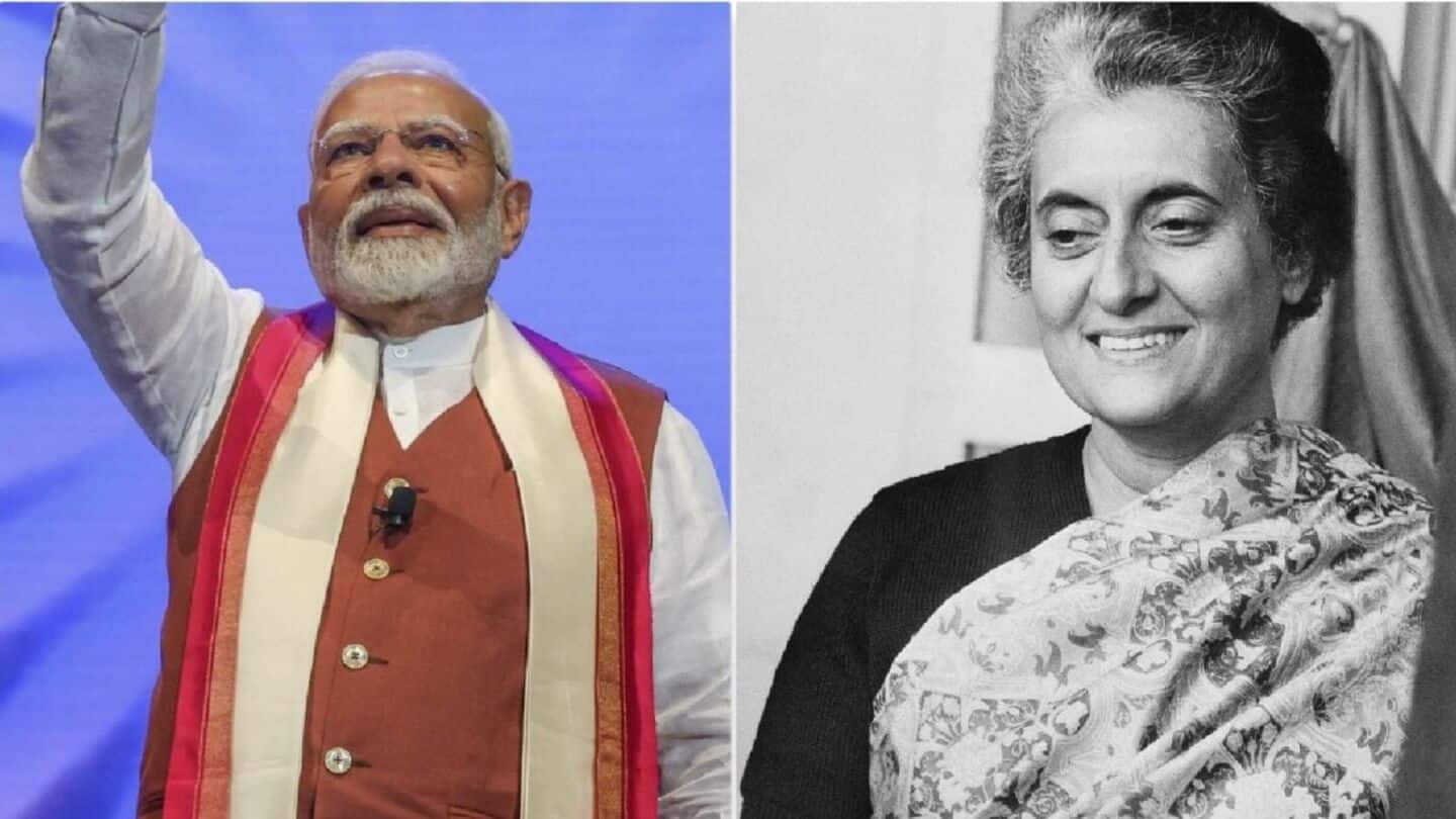 Modi becomes India's 2nd longest-serving PM; breaks Indira Gandhi's record Modi becomes India's 2nd longest-serving PM; breaks Indira Gandhi's record