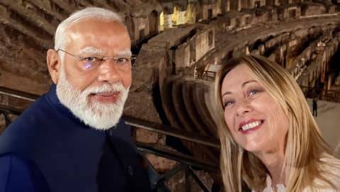 Modi begins Italy trip with dinner with Meloni, Colosseum visit