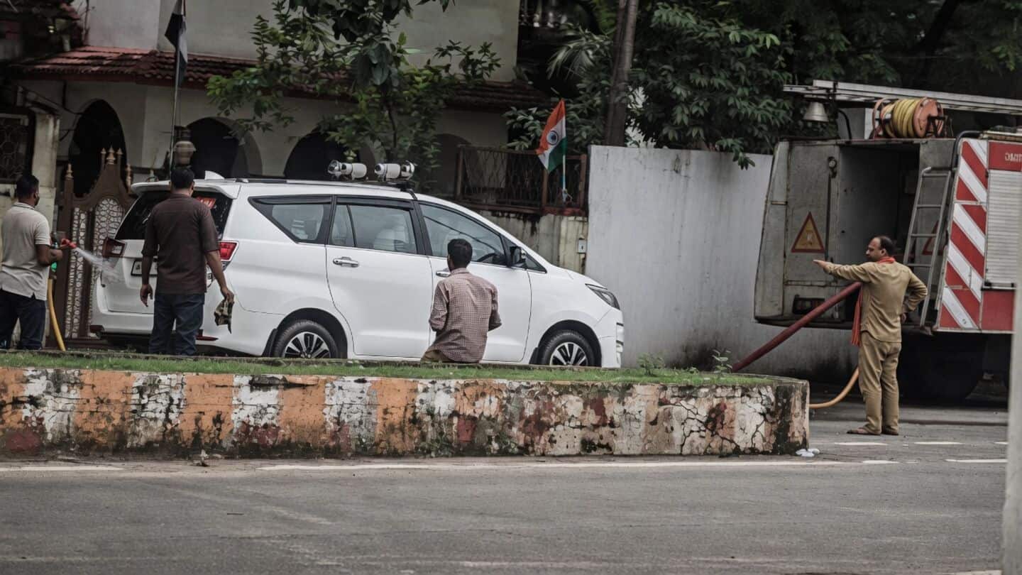 Fire brigade washes BJP MLA's vehicle in MP; triggers row 