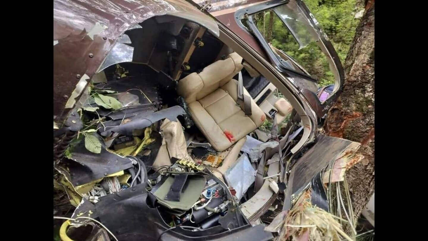 5 killed, 2 seriously injured after chopper crashes in Uttarakhand 5 killed, 2 seriously injured after chopper crashes in Uttarakhand