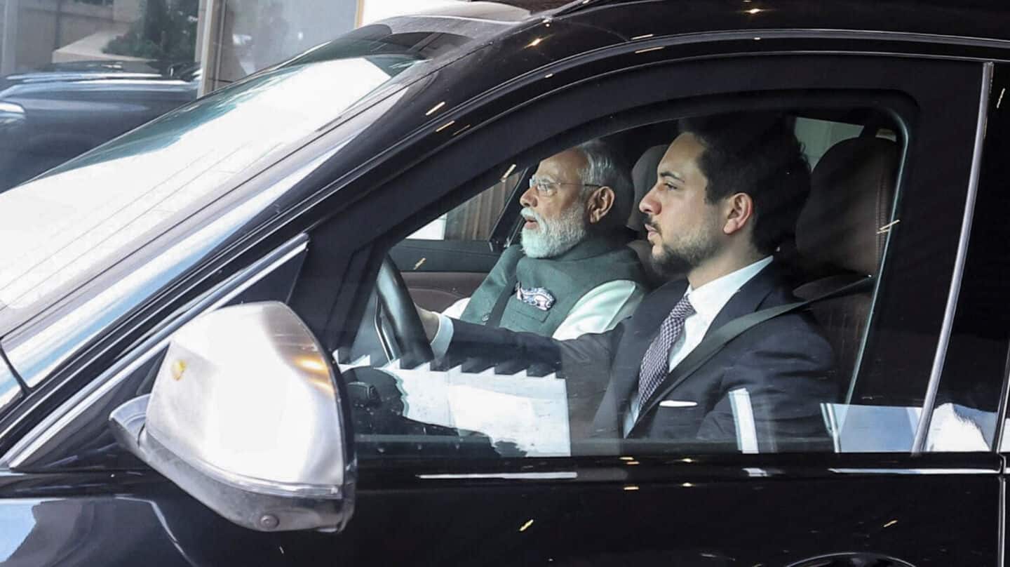 Jordan's Crown Prince drives Modi to museum as special gesture 