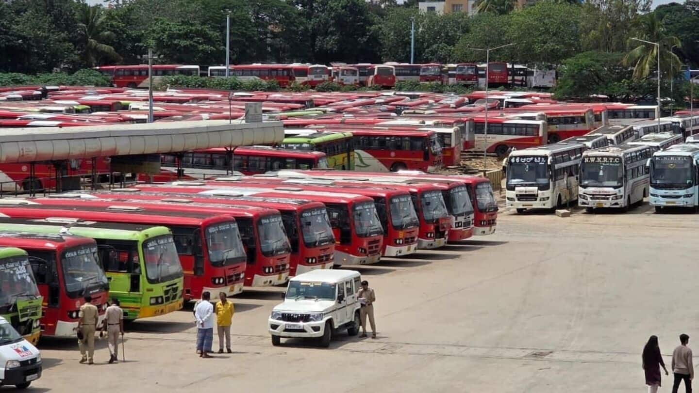 Karnataka bus services affected as transport workers begin indefinite strike Karnataka bus services affected as transport workers begin indefinite strike