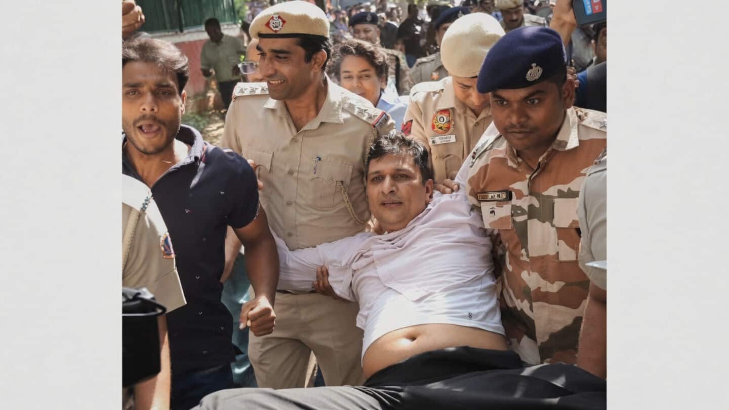 Over 500 detained in Delhi protest against CEC Gyanesh Kumar 