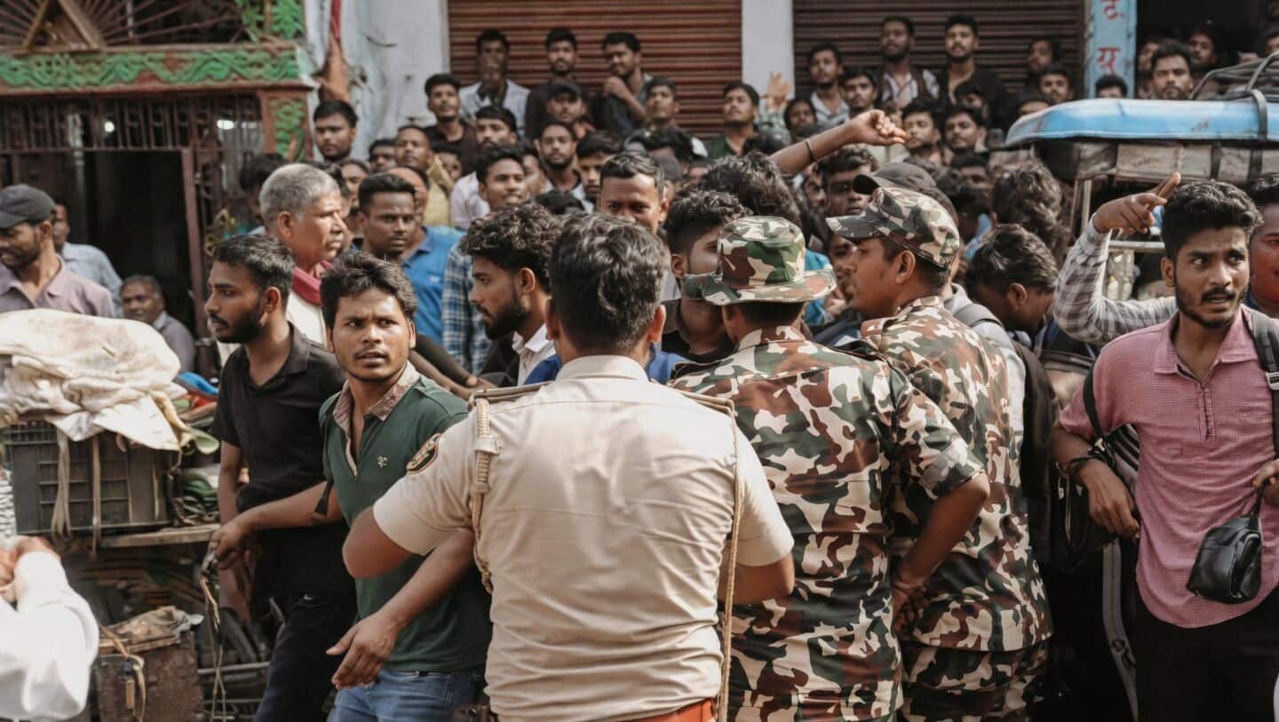 Students protest outside Khan Sir's coaching center after firing incident 