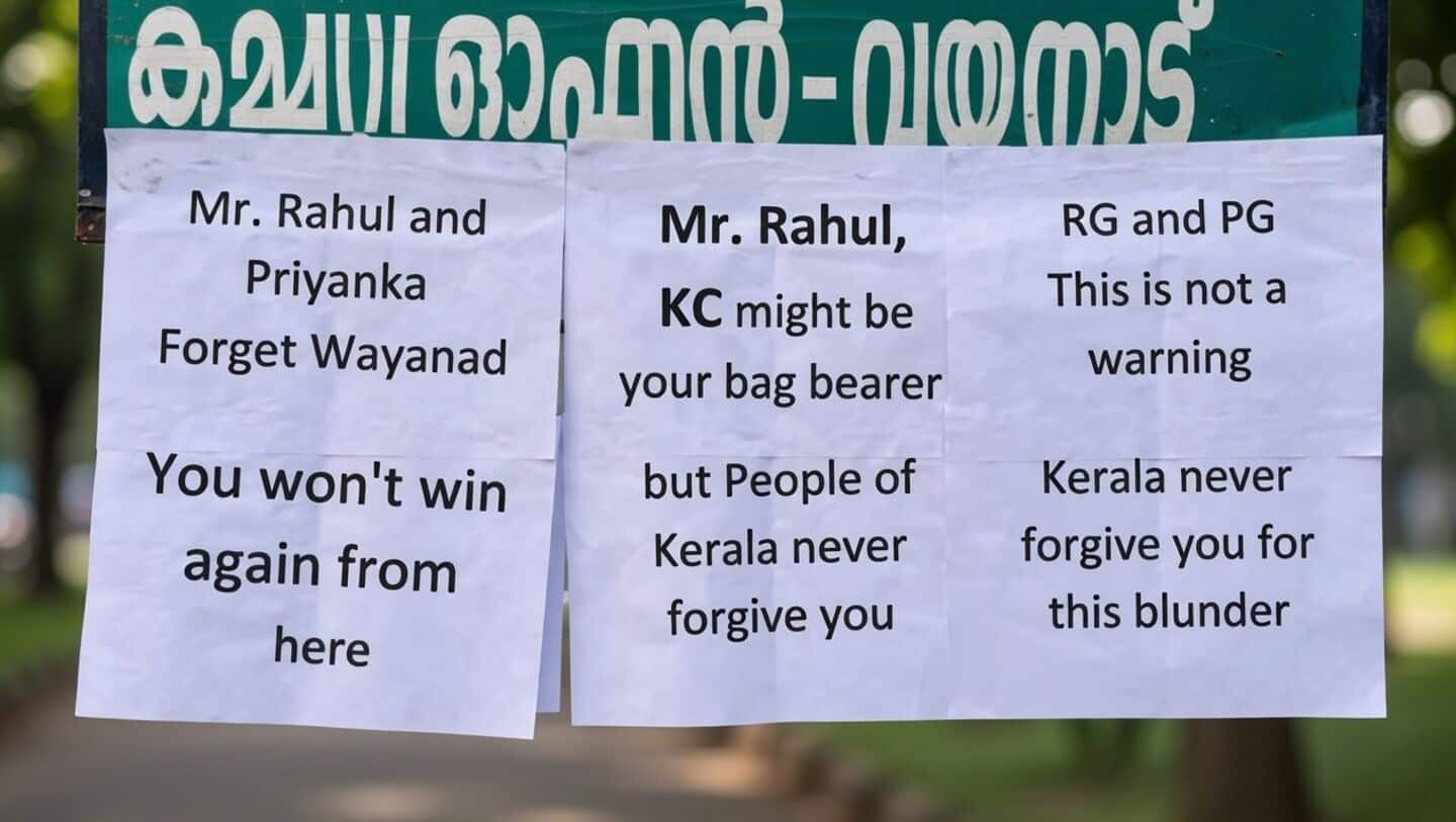 Posters targeting Rahul Gandhi surface amid Kerala CM pick deadlock 