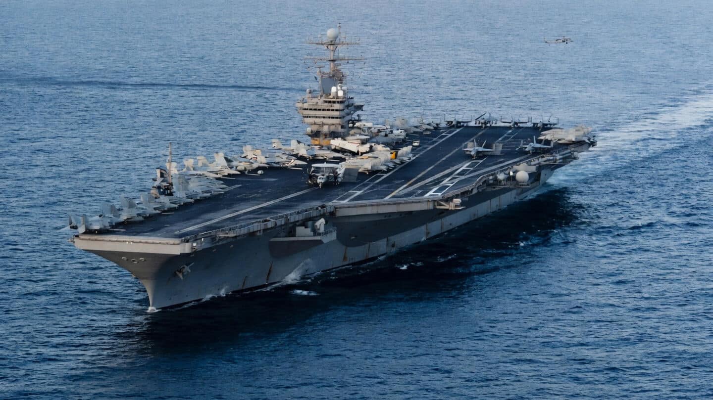 Iran claims its missiles hit US aircraft carrier