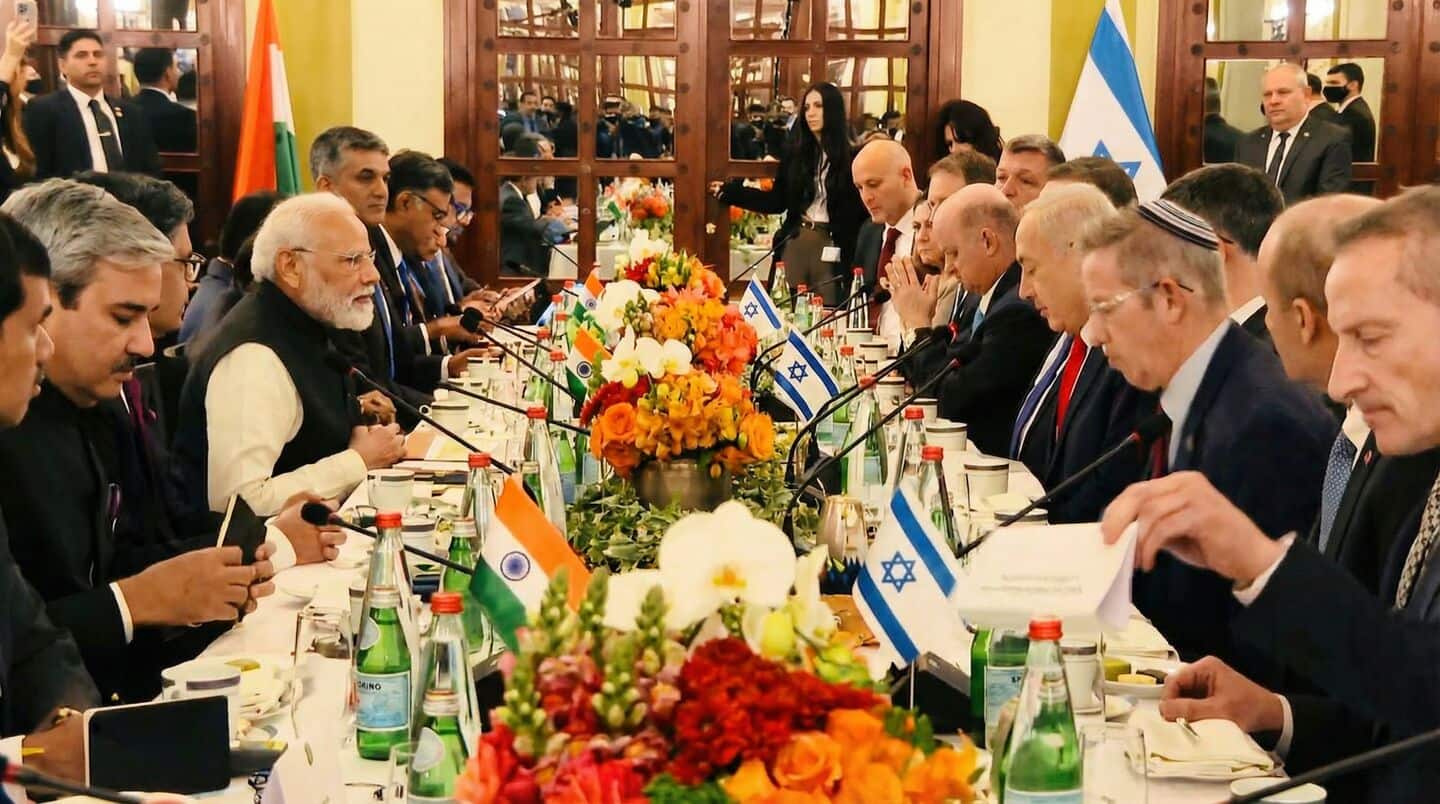 Modi, Netanyahu hold high-level delegation talks in Jerusalem 