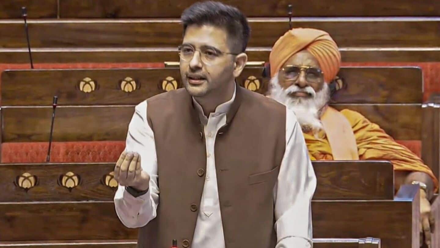 'Leader not present': Recently-demoted Raghav Chadha refuses to name Kejriwal