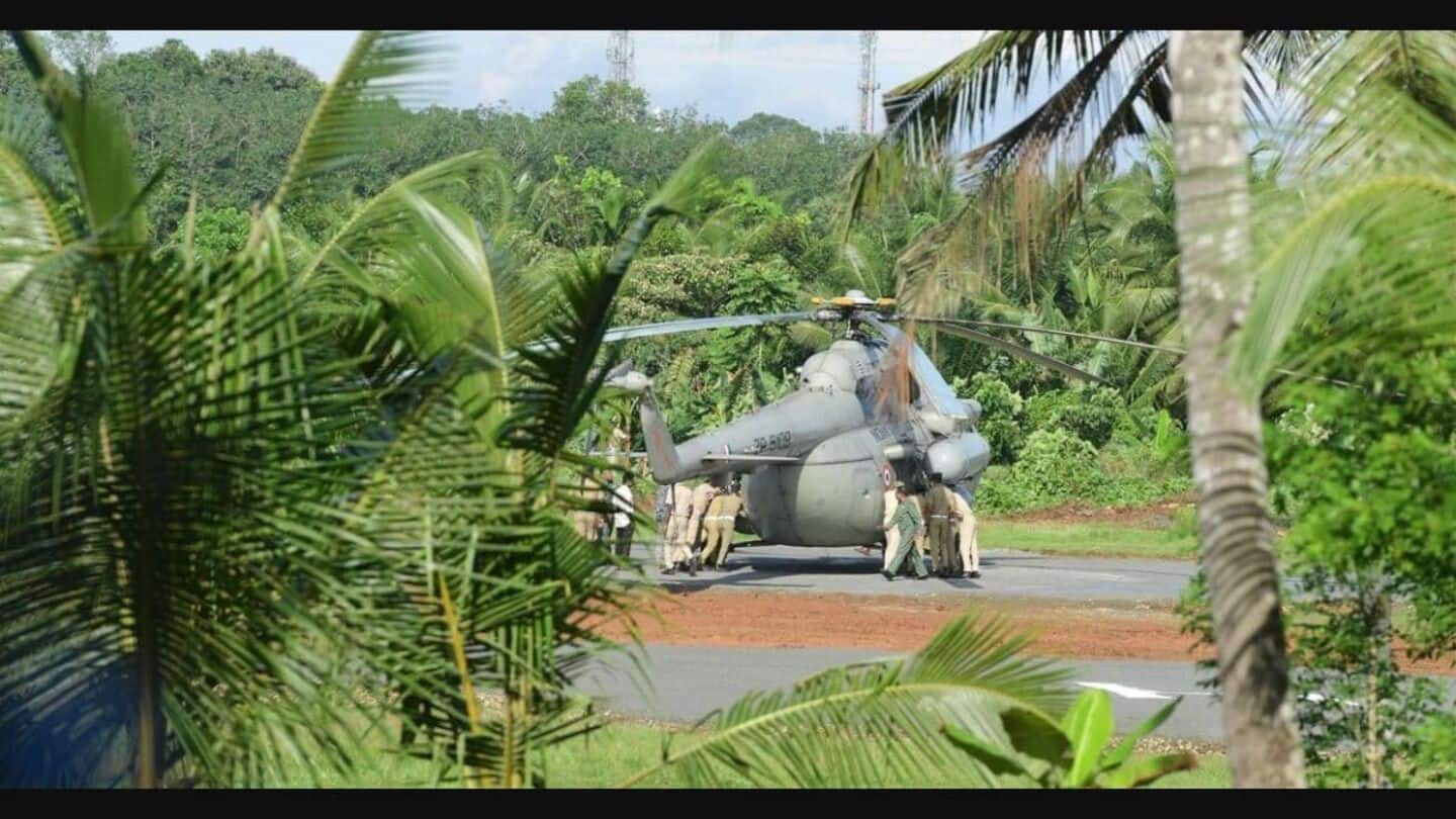 Video: President Murmu's chopper gets stuck on helipad in Kerala Video: President Murmu's chopper gets stuck on helipad in Kerala