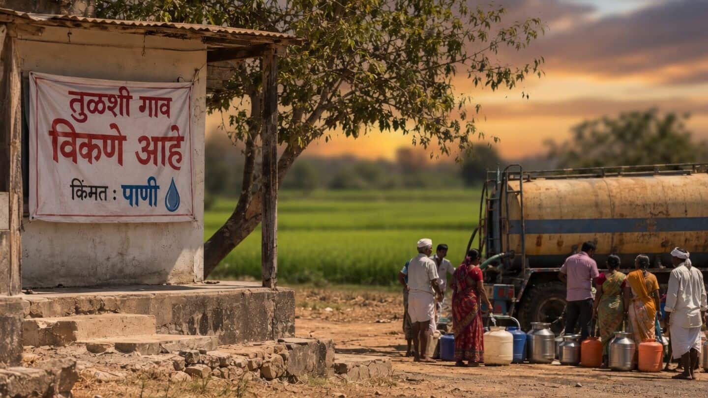 Why Maharashtra villagers erected banner declaring their village 'for sale'