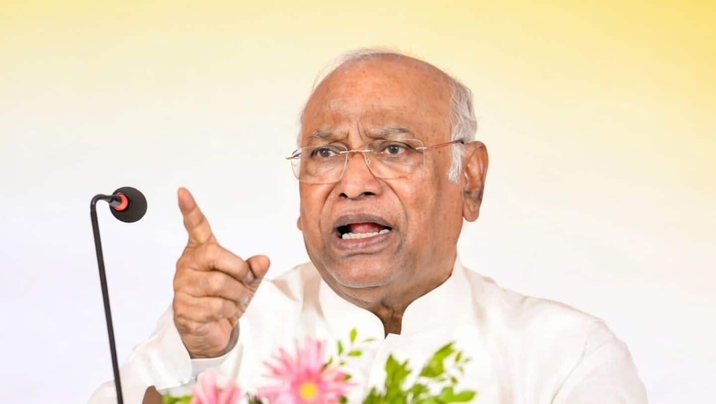 'Modi is a terrorist,' says Kharge, then a clarification 