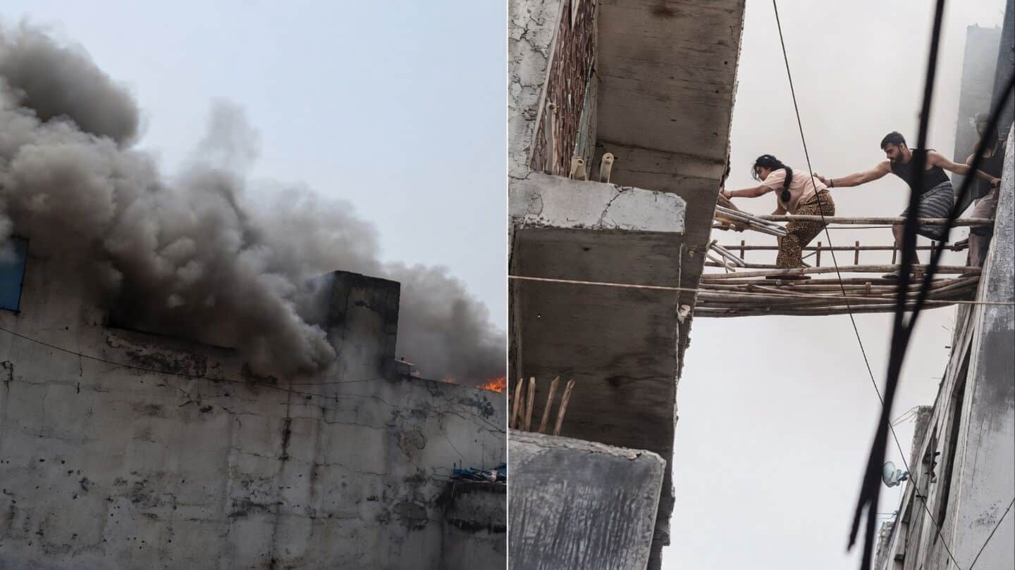 Noida: 2 killed, 50 families trapped rescued, after massive fire