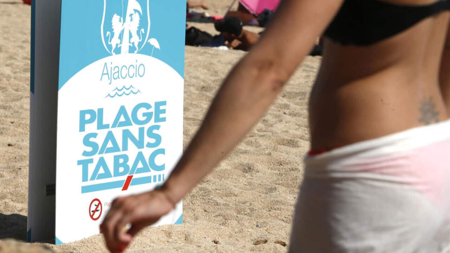 France bans smoking in public places like parks, beaches France bans smoking in public places like parks, beaches