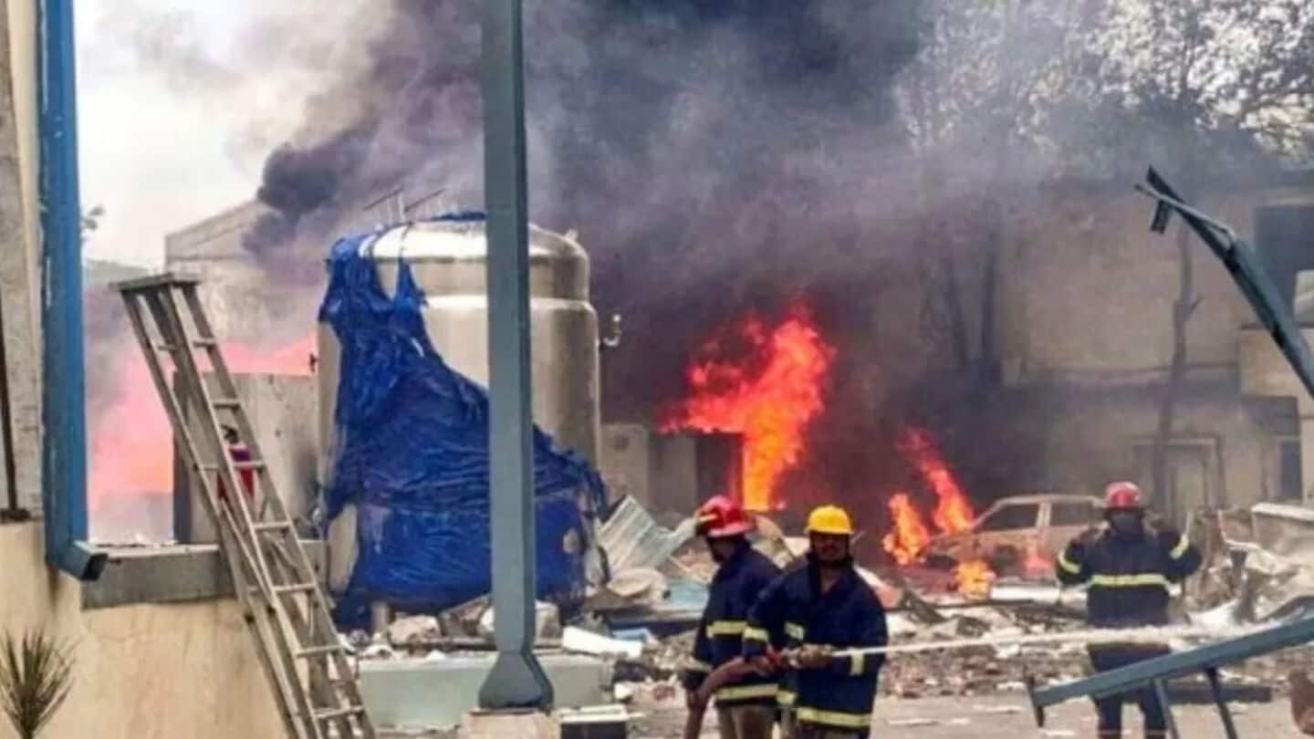 Death toll in Telangana factory blast reaches 32; 27 missing Death toll in Telangana factory blast reaches 32; 27 missing