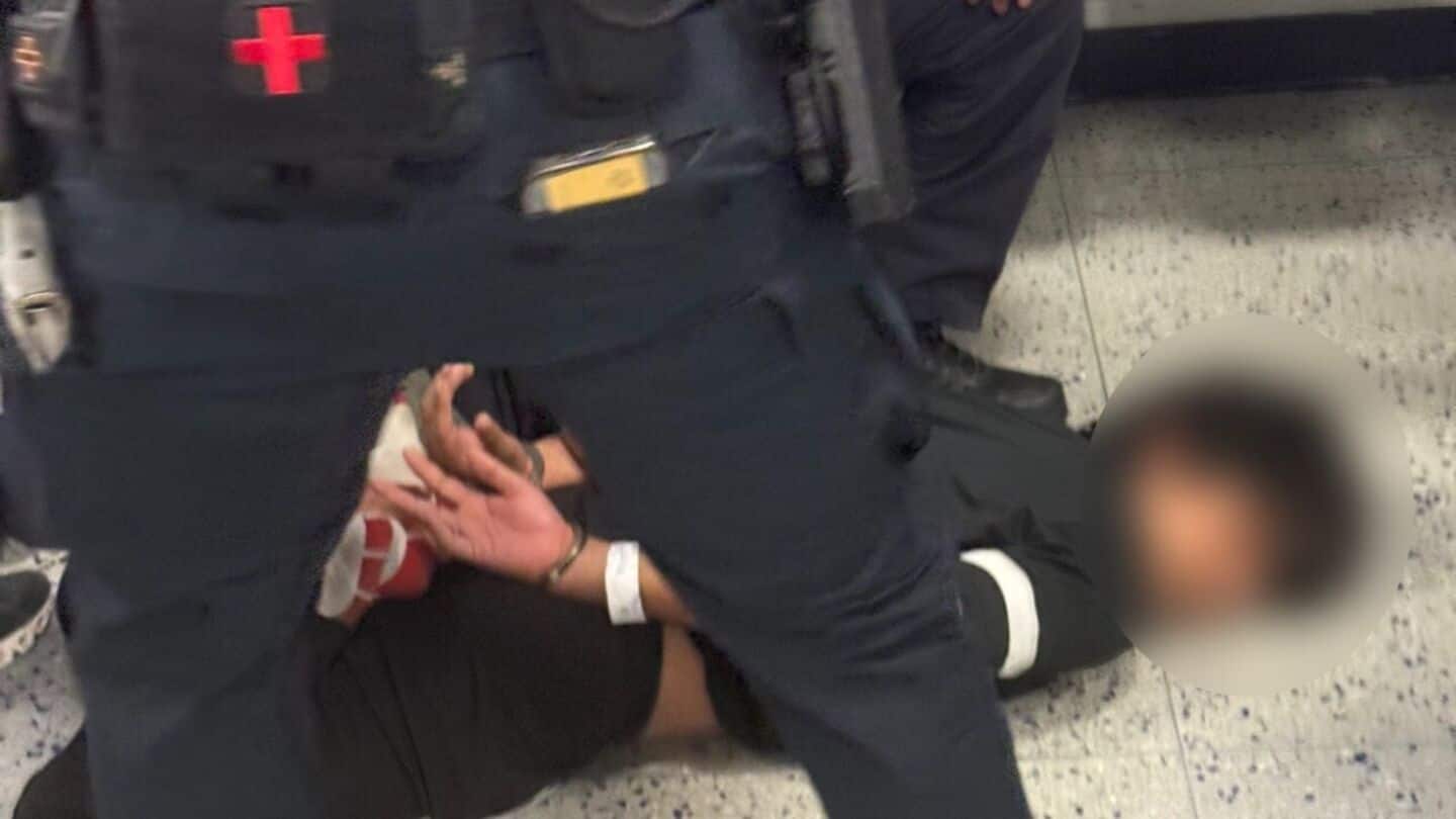 Indian embassy responds after student handcuffed, pinned to airport floor Indian embassy responds after student handcuffed, pinned to airport floor