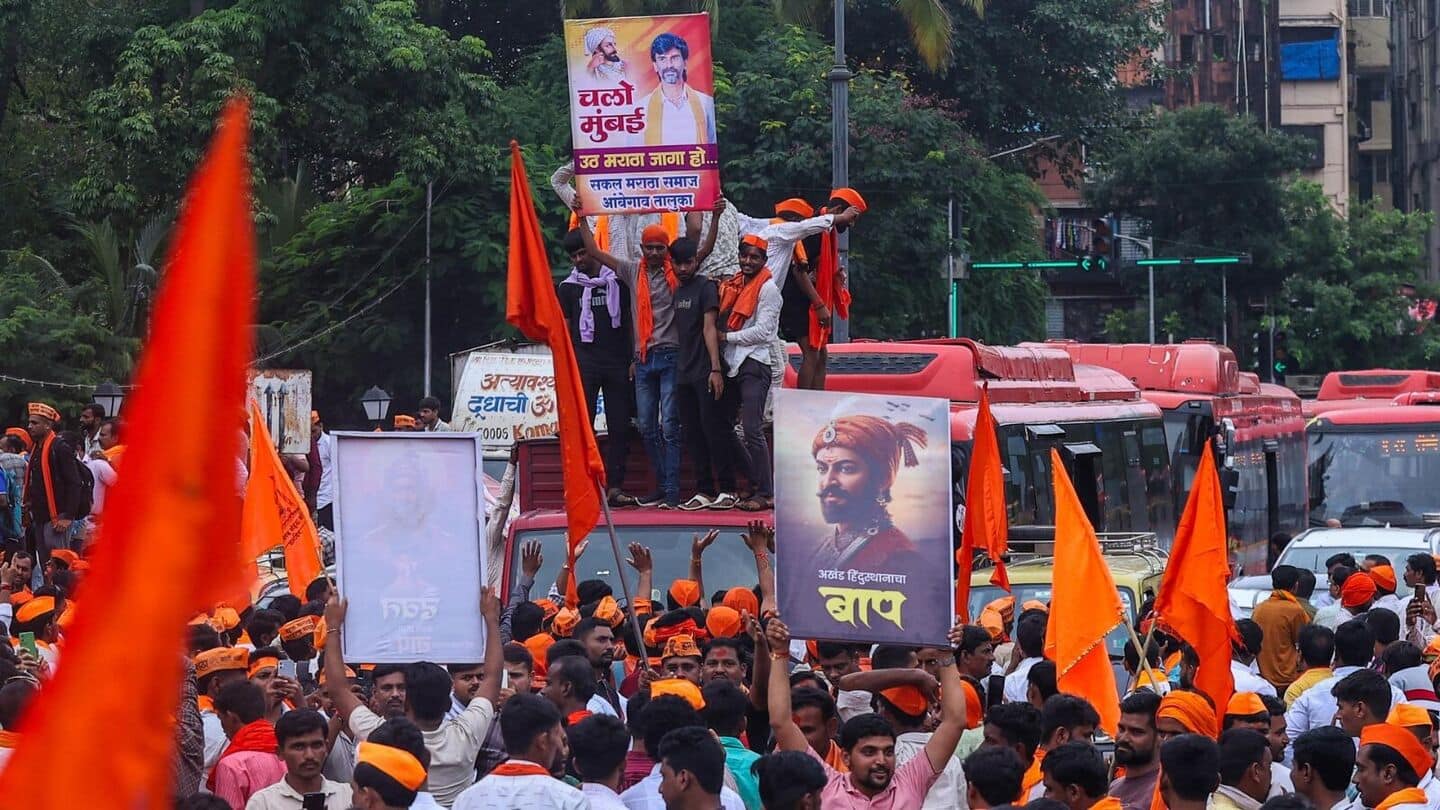 Jarange Patil's Maratha quota protest march reaches Mumbai; traffic hit