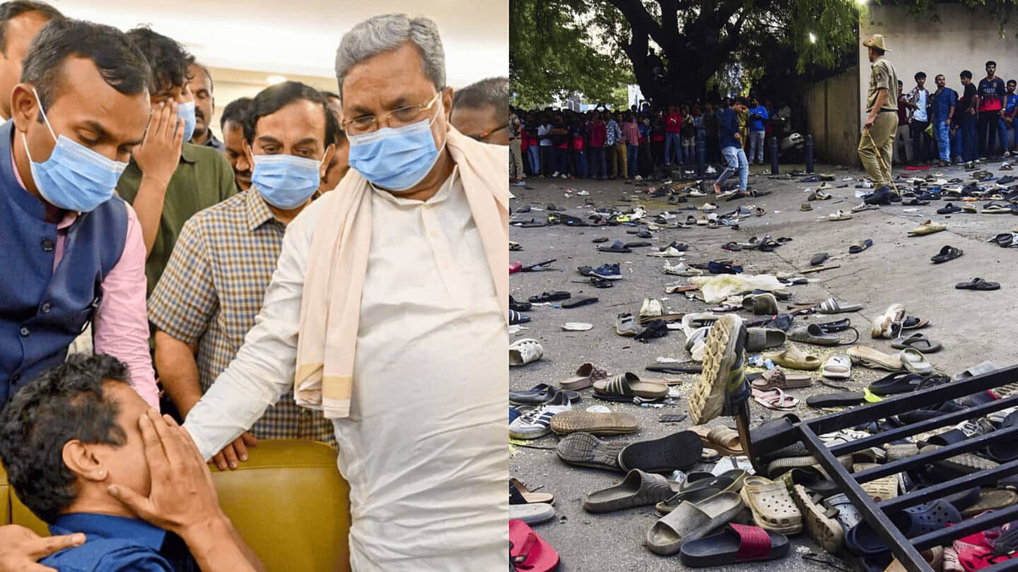 Siddaramaiah compares Bengaluru stampede to Kumbh Mela tragedy; BJP responds Siddaramaiah compares Bengaluru stampede to Kumbh Mela tragedy; BJP responds
