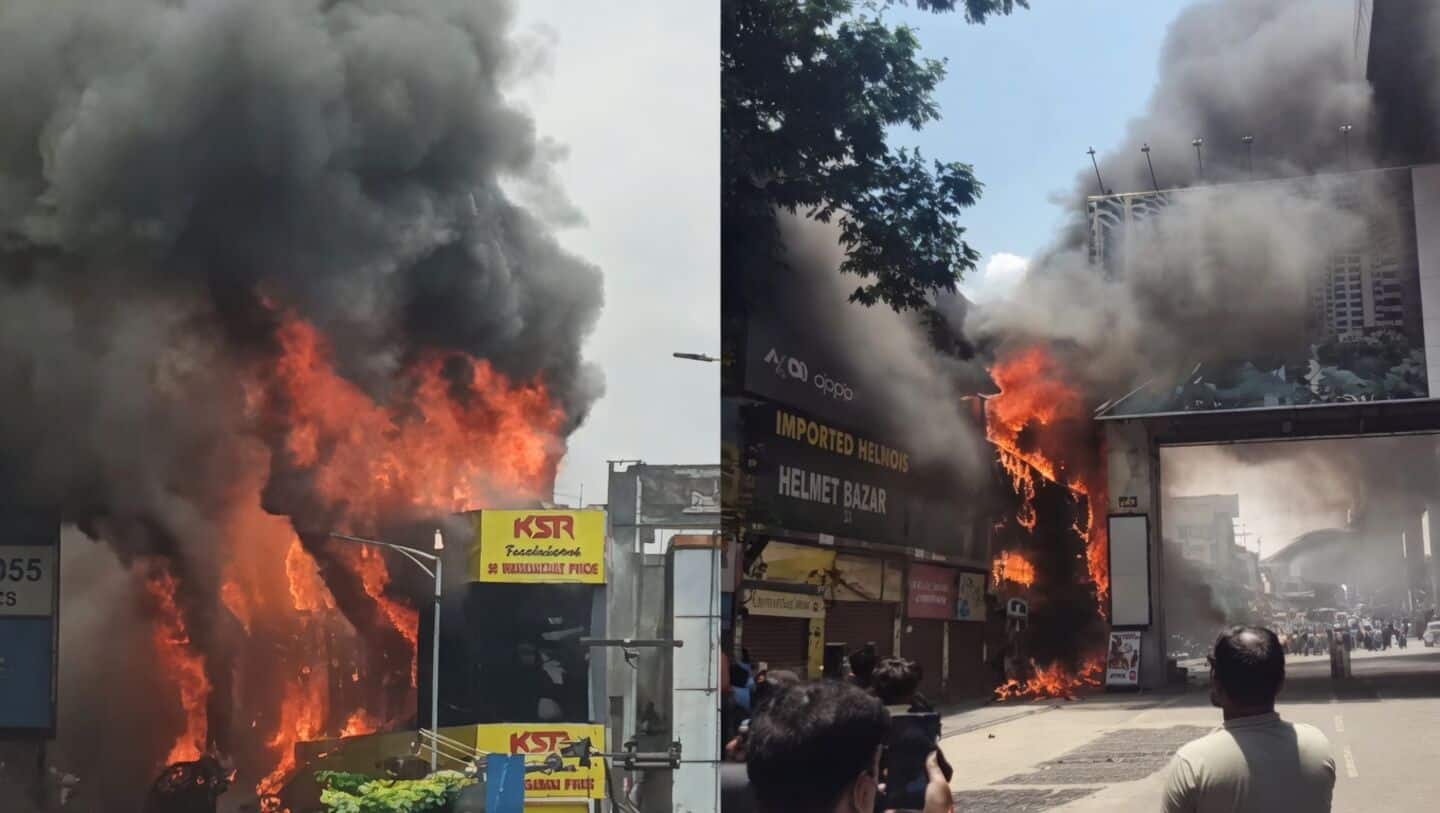 Major fire breaks out at Hyderabad shopping complex