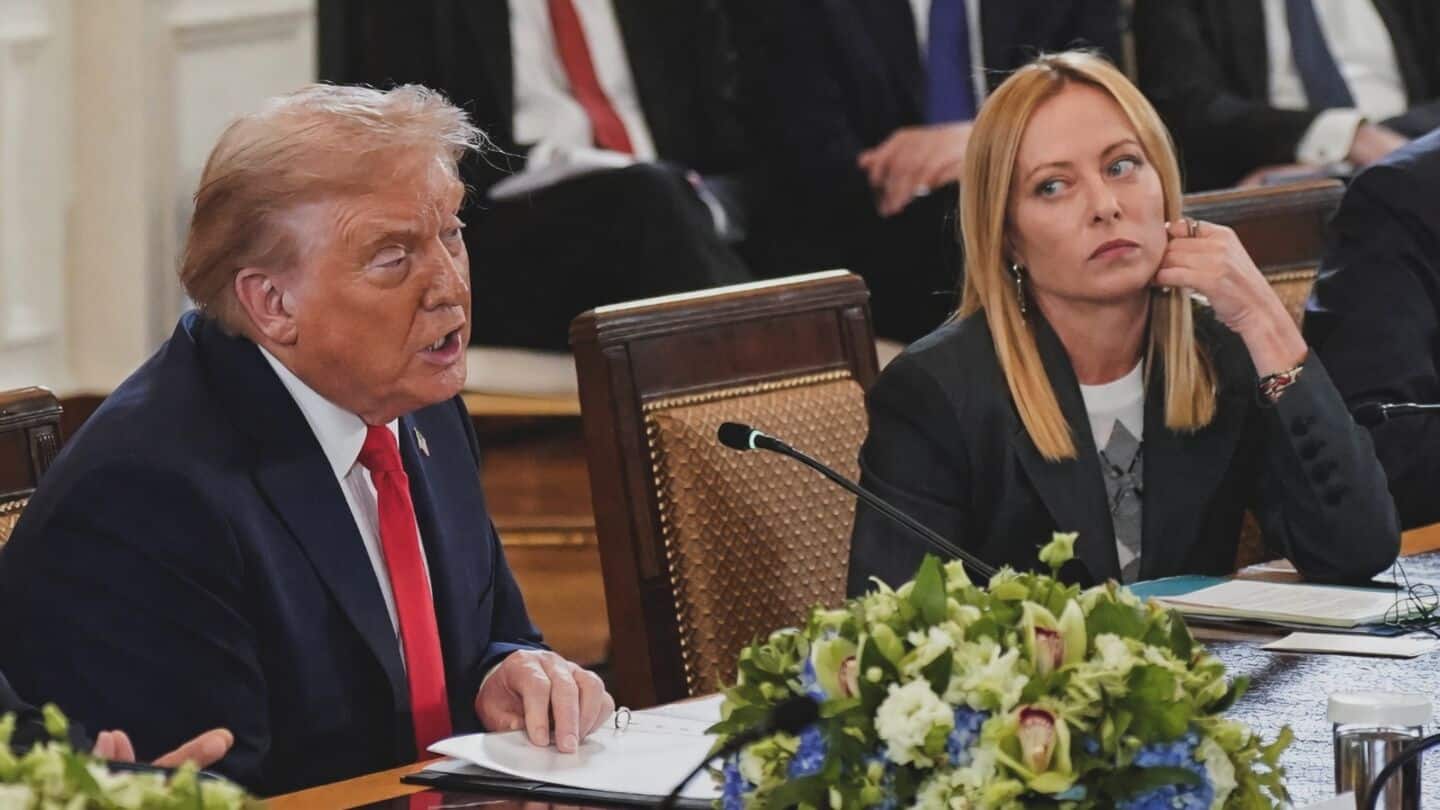 Meloni 'astonished' after Trump claims she 'begged' for picture 