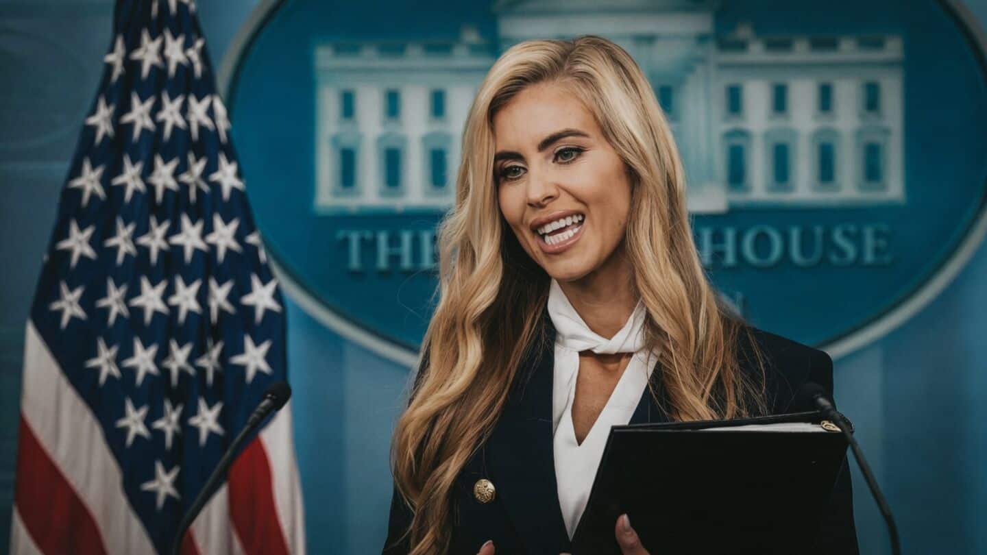 'My president…sorry, my husband': White House press secretary's awkward debut