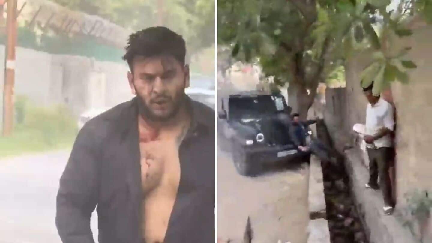 Video: Angry over Instagram comment, Thar driver mows down man Video: Angry over Instagram comment, Thar driver mows down man