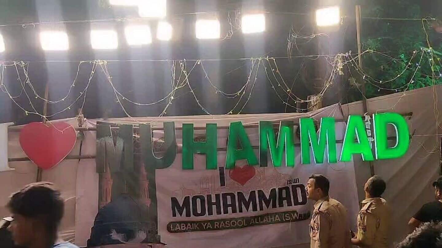 After UP, clash in Karnataka over 'I Love Muhammad' banner