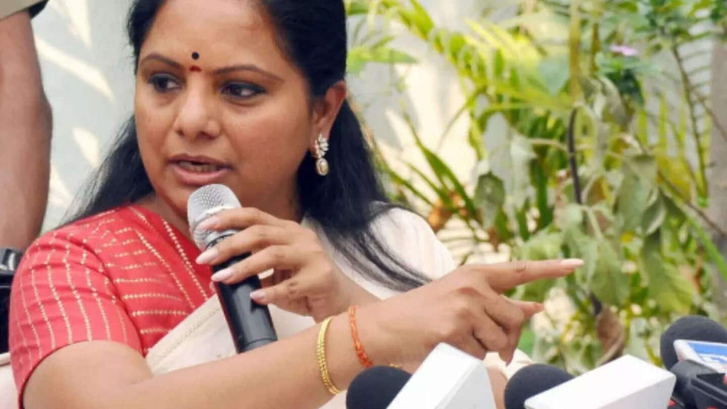 KCR suspends daughter Kavitha from BRS KCR suspends daughter Kavitha from BRS