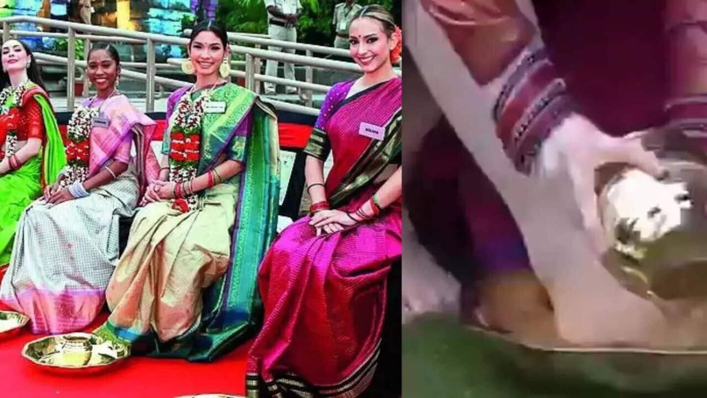 'Insulting': Telangana women washing Miss World contestants' feet sparks outrage  