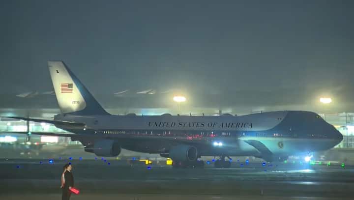 Trump lands in Beijing for high-stakes summit with Xi Jinping