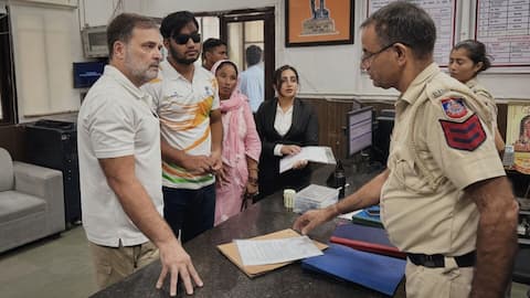 RAF personnel deployed as Rahul Gandhi stages dharna 
