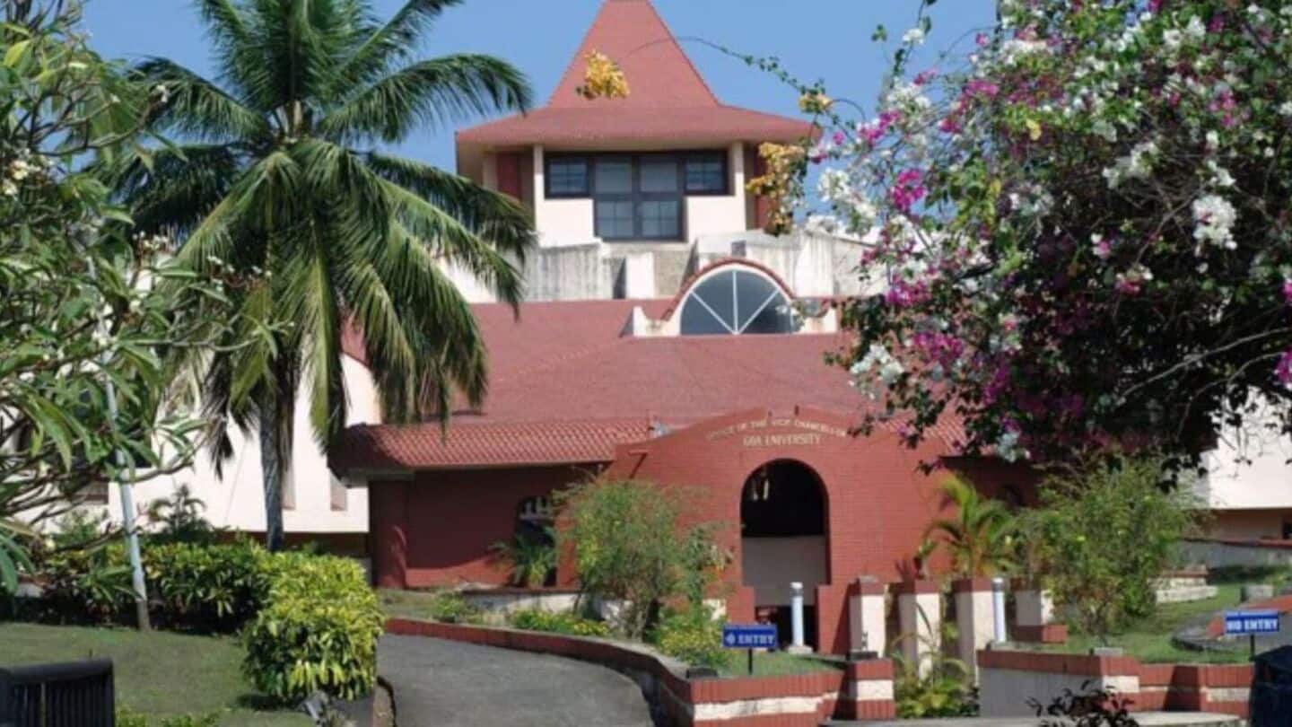Male students paraded in underwear during Goa University event Male students paraded in underwear during Goa University event