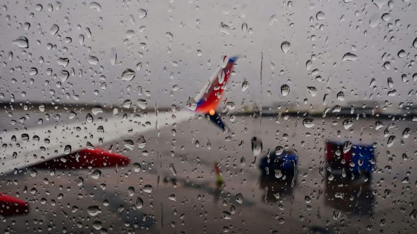 Delhi airport waterlogged after heavy rain lashes capital 