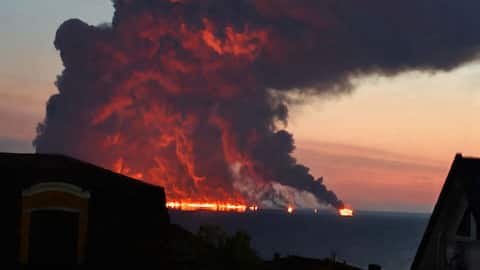 Ukrainian drone hits oil tanker carrying 23 Indian crew members