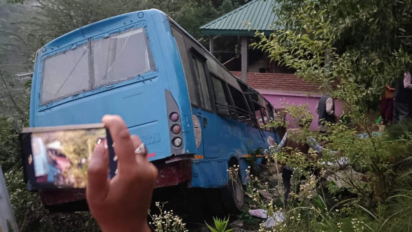 J&K: 39 Amarnath pilgrims injured as bus falls onto house