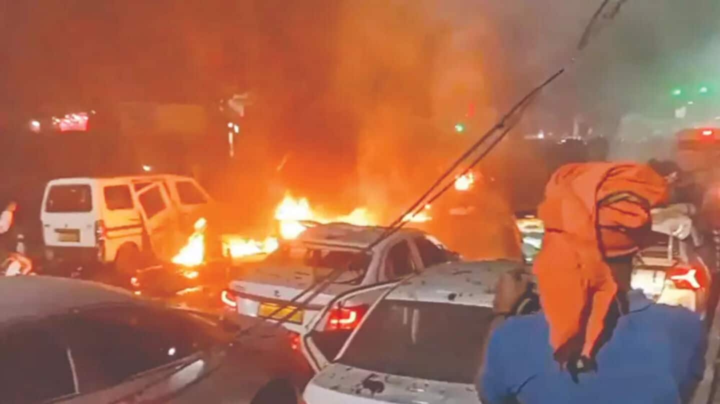 Red Fort blast: CCTV shows i20 exploding on jam-packed road  