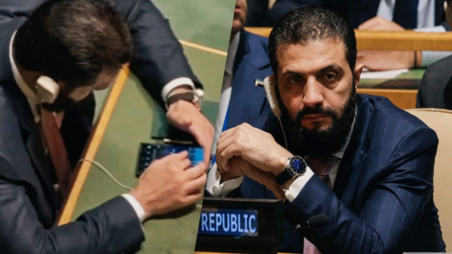 Video: Syrian president caught scrolling Instagram reels at UNGA session 