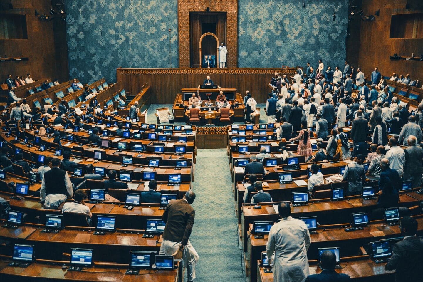 BJP MPs urge action against opposition leaders surrounding PM's seat 